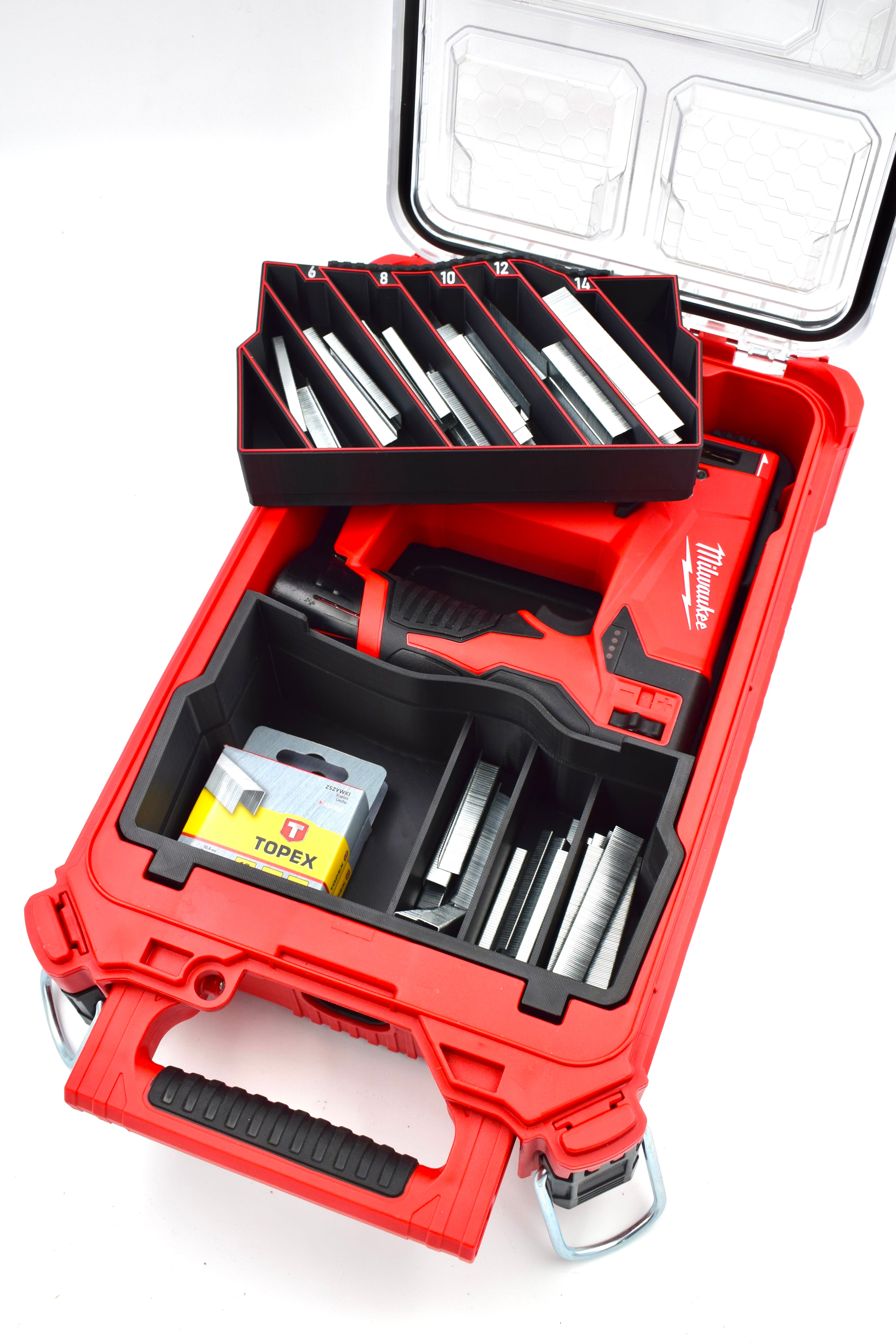 Wkładka organizacyjna do PACKOUT™ – kompatybilna z Zszywaczem Milwaukee M12 BST
