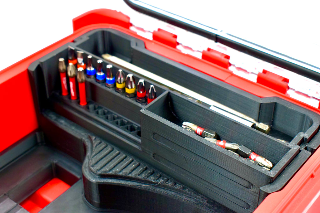 Wkładka organizacyjna do PACKOUT™ – kompatybilna z wkrętarką Milwaukee M12 FPD2 oraz zakrętarką Milwaukee M12 FID2