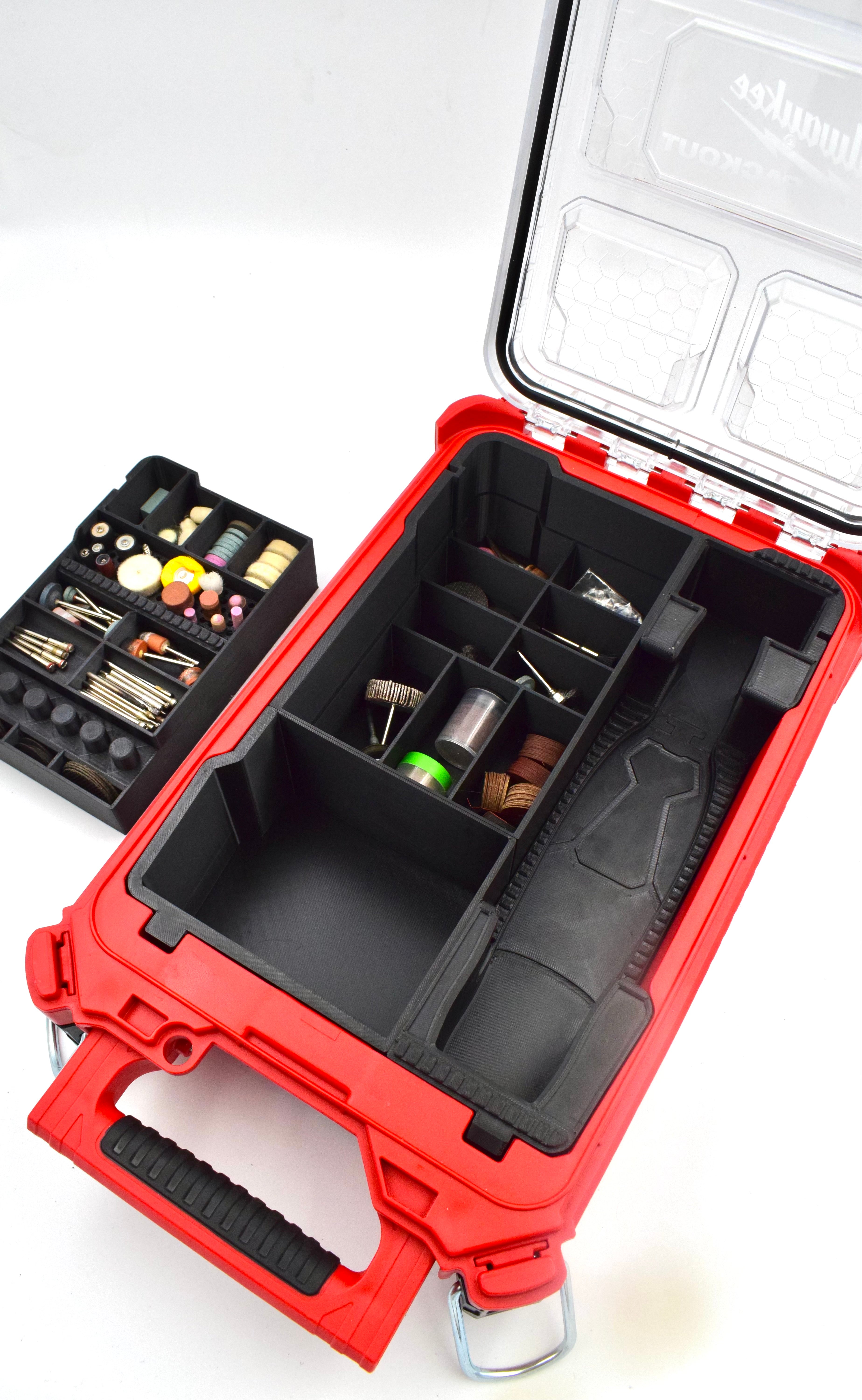 Wkładka organizacyjna do PACKOUT™ – kompatybilna z Multiszlifierką Milwaukee M12 BLROT