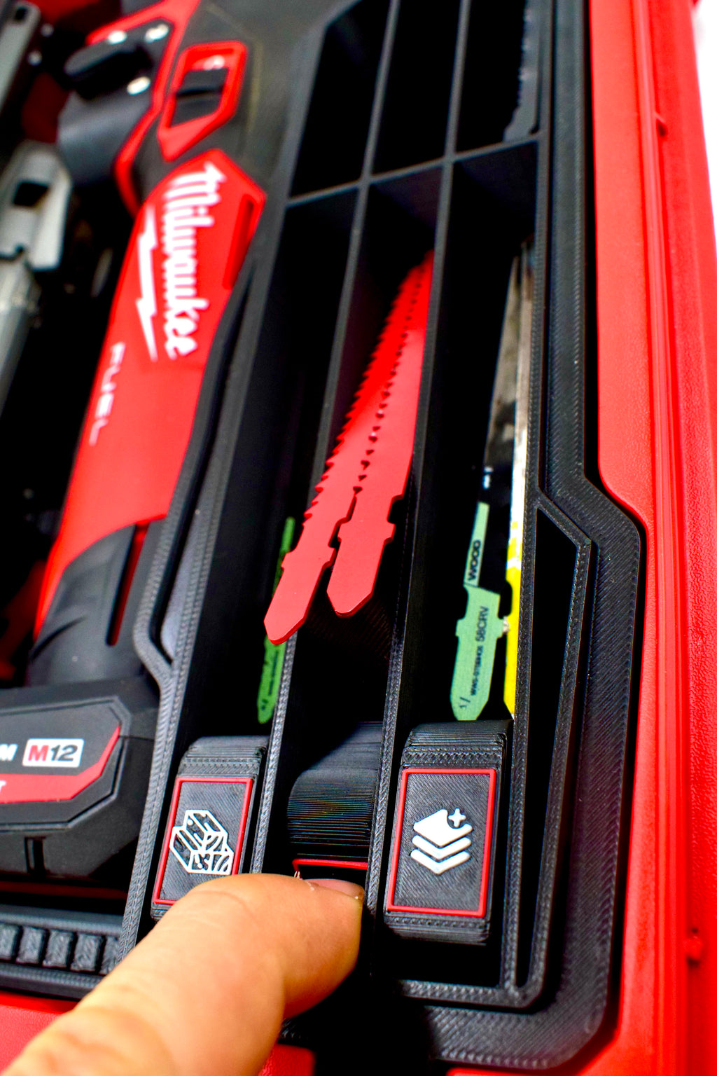 Wkładka organizacyjna do PACKOUT™ – kompatybilna z wyrzynarką Milwaukee M12 FJS